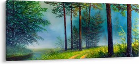 Tablou - Pictură în ulei de peisaj (120x50 cm)