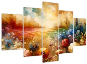 Tablou - Pajiște colorată (150x105 cm)