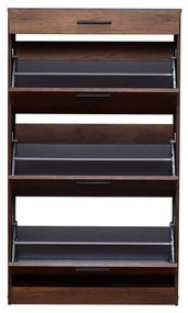 Pantofar Adore Extra, 3 compartimente, capacitate 18 perechi incaltaminte, 75 x 128 x 29 cm