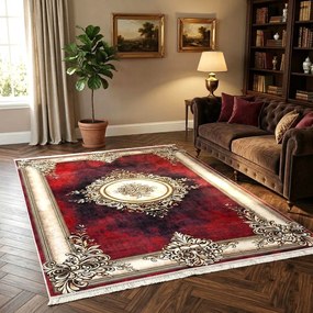 Covor camera antiderapant, Clasic Elegant Baroc, 200x300 cm