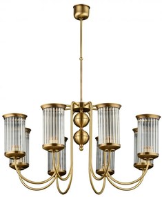 Candelabru 8 brate design clasic din alama OLZANO