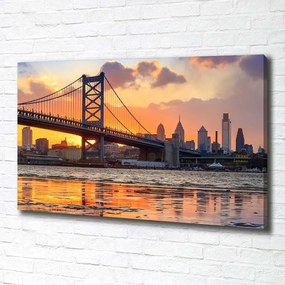 Print pe pânză Podul philadelphia