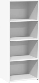 vidaXL Dulap înalt, alb, 50x41x124 cm, lemn prelucrat