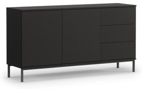 Comodă Quebec K2D3SZ (Negru mat). 1051863