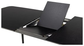 Masă de dining extensibilă cu blat cu aspect de lemn de stejar 90x219 cm Montreux – Actona