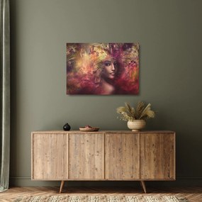 Tablou pe sticlă - Femeie de fantezie (70x50 cm)