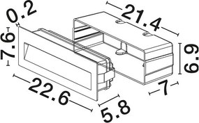 Spot incastrabil exterior IP65, LED CCT Ray negru