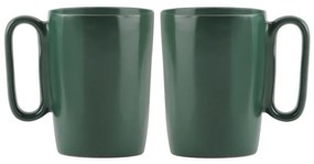Căni verde-închis 2 buc. din gresie 250 ml Fuori – Vialli Design
