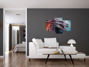 Tablou - Ilustrație a unui dragon (90x60 cm)