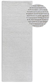 Covor tip traversă alb țesut manual din lână 80x200 cm Francois – Villeroy&amp;Boch