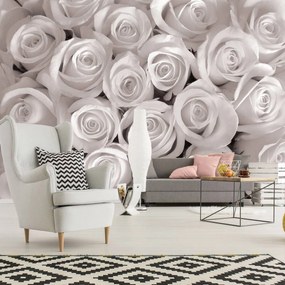 Fototapet - Trandafirii albi (254x184 cm), în 8 de alte dimensiuni noi