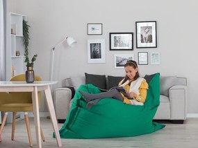 Husă pentru fotoliu puf 140 x 180 cm Fiamma (smaragd). 1079024