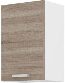 Dulap superior de bucătărie Domton 40 G 60 (Alb + Stejar sonoma truflă). 1033028
