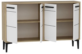 Comodă Daduko (stejar zafir + alb) . 1095299