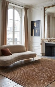 Covor Belgian, Living Dormitor, Model Premium Louis de Poortere 9468, Maro, 100% Poliester