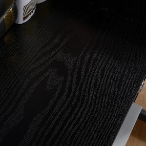 HOMCOM Dulap Portadocumente din Lemn cu 3 Sertare cu Chei de Securitate și 5 Roți, 39.2x40x65.4 cm, Negru | Aosom Romania