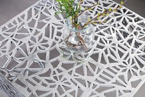 Masuta de cafea din aluminiu Abstract 60cm argintiu