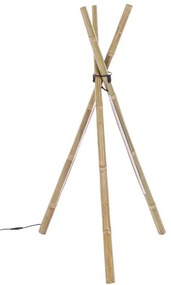 Lampa de podea cu treptod LED Bamboo. 51x47x109 cm