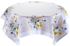 Fată de masă centrală cu imprimeu FLORI DE LUNCĂ 85 x 85 cm