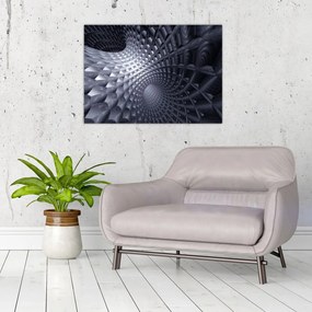 Tablou pe sticlă - Abstract 3D (70x50 cm)