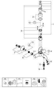 GROHE 23787000 - Baterie de cadă START CLASSIC DN 15, crom lucios