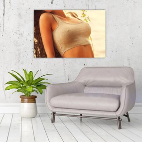 Tablou - Femeia lângă pom (90x60 cm)