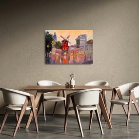Tablou pe sticlă - Moulin rouge, Paris, Franța (70x50 cm)