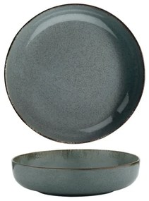 Set de masă 24 piese, porțelan, albastru