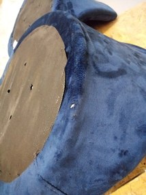 Reducere Scaun de bar albastru VELVET KAST II. calitate secundara