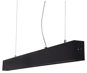 Lustra LED moderna design minimalist LINNEA 112cm neagra