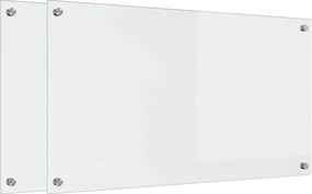 vidaXL Panou de bucătărie 2 pcs Transparent 90 x 50 cm