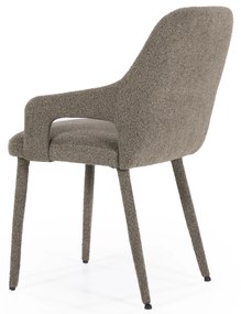 Scaun Fika din tesatura maro