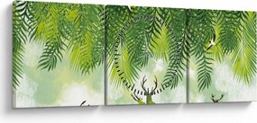Tablou - Ceb în pădure (cu ceas) (90x30 cm)