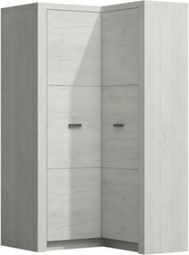 Dulap INFINITY I-14, frasin alb, PAL melaminat, cu 2 usi, 90/106x58/42