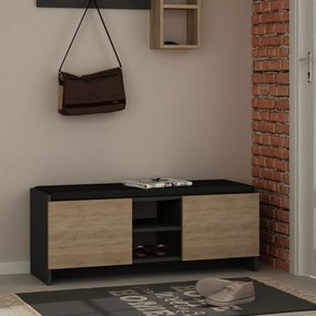 Pantofar/ Dulap pantofi Zoe (Antracit + stejar). 1071767