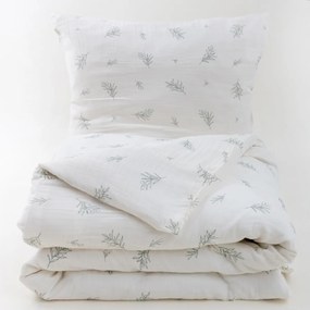Lenjerie de pat din muselină Matex Olivka, 140 x 200 cm, 70 x 90 cm