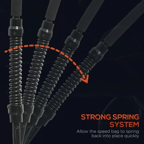 SPORTNOW Minge de Box de Podea Bază Umplută Înălțime Reglabilă 145-180 cm | Aosom Romania