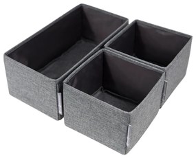 Set 3 organizatoare Bigso Box of Sweden Drawer, gri