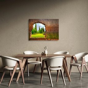 Tablou pe sticlă - Grădina Edenului (70x50 cm)