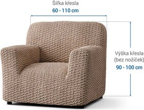 Gaico Huse bielastice MOSAICO bej fotoliu (l. 60 - 110 cm)