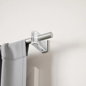 Galerie de perdea argintiu-mat extensibilă din oțel 107 - 305 cm Flute – Umbra