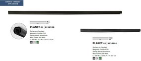 Sina magnetica aplicata sau suspendata PLANET 02, 100cm