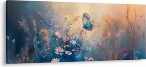 Tablou - Pajiște cu Fluture (120x50 cm)