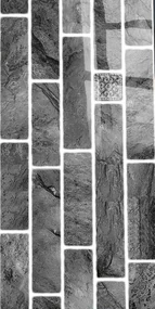 Set 4 autocolante de perete Caramida 60cm x 30cm  Art. PBM-34