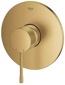 Baterie dus incastrata Grohe Essence auriu periat Cool Sunrise fara corp ingropat