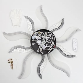 Lustră LED dimabilă aplicată Brilagi TWIST LED/65W/230V 3000-6500K negru + telecomandă