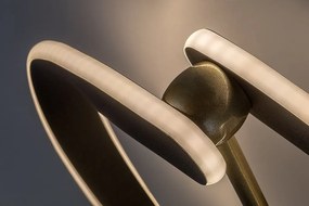 Plafoniera LED din metal negru auriu Adalind