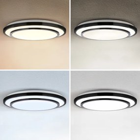 Plafonieră LED dimabilă Brilagi LUCIANO LED/48W/230V 3000-6500K ø 39 cm negru + telecomandă