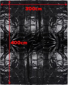 Prelată cort Redcliffs,  3 x 4 m, negru, 3 x 4 m