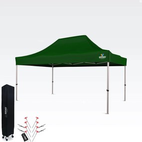 Cortină de petrecere pentru grădină 3x4,5 m: Colțul dumneavoastră pentru relaxare și sărbători - fără pereți - Verde